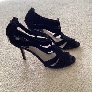 Christian Dior black suede sandals size 38